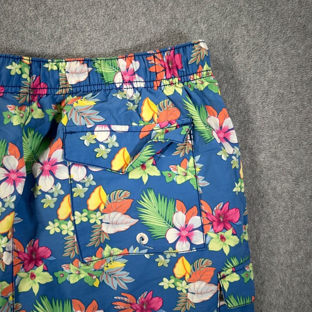 Tommy Bahama Relax Swim Trunks Mens Medium Blue Tropical Floral Mesh Brief Liner - Picture 8 of 8